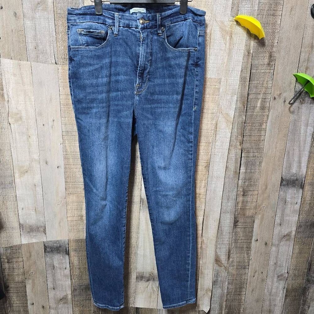 Good American Good Waist High Rise Skinny Jeans 16